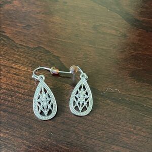 Elegant Silver Teardrop Earrings